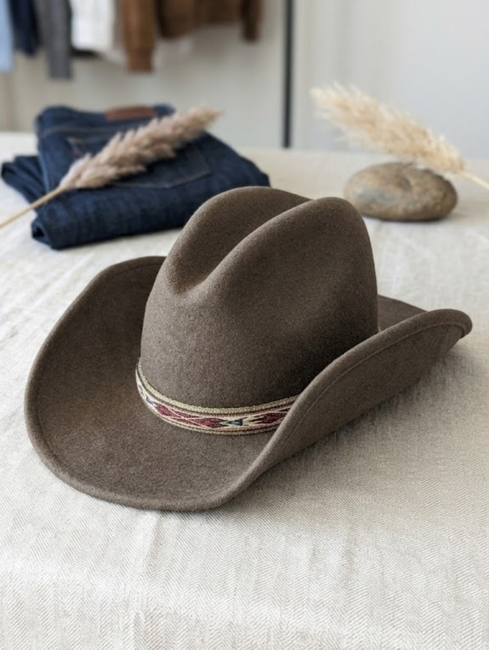 Vintage Durango LiteFelt Western Cowboy Hat - Packable & Water Repellent